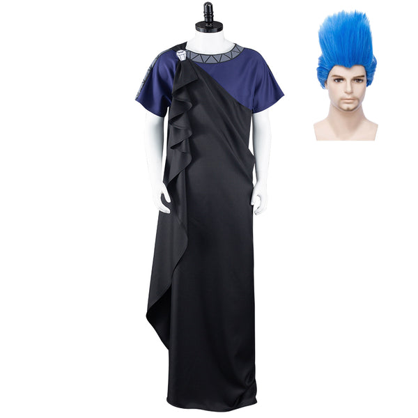 Hell Hades Greek God Black Outfits Halloween Carnival Suit Cosplay Costume