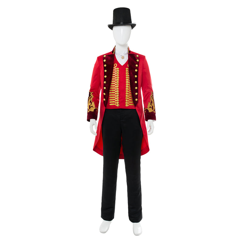 The Greatest Showman  P.T. Barnum Red Suit Cosplay Costume