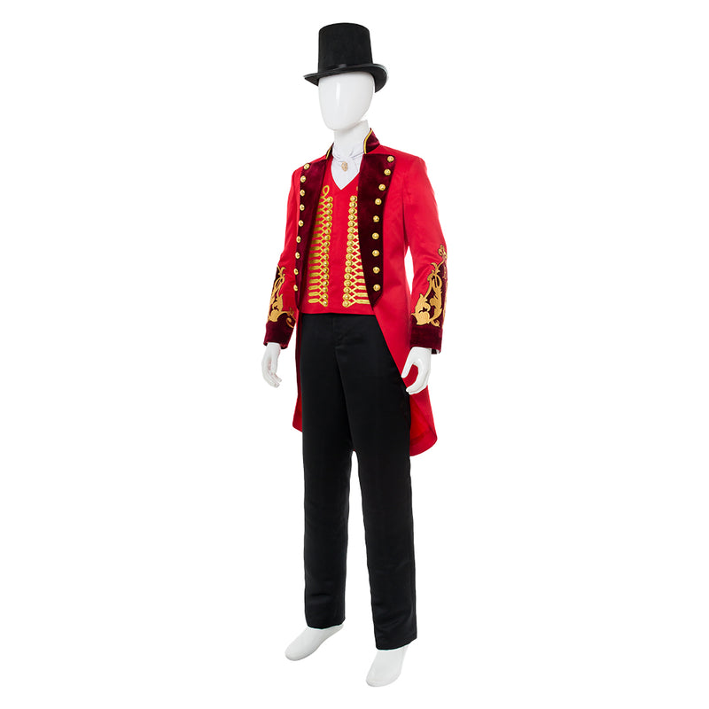 The Greatest Showman  P.T. Barnum Red Suit Cosplay Costume