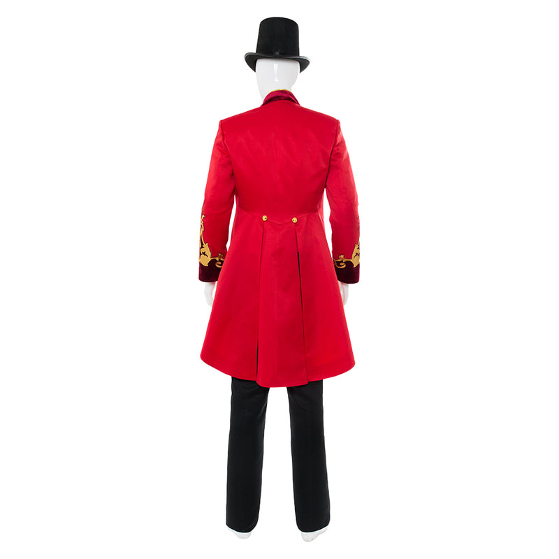 The Greatest Showman  P.T. Barnum Red Suit Cosplay Costume