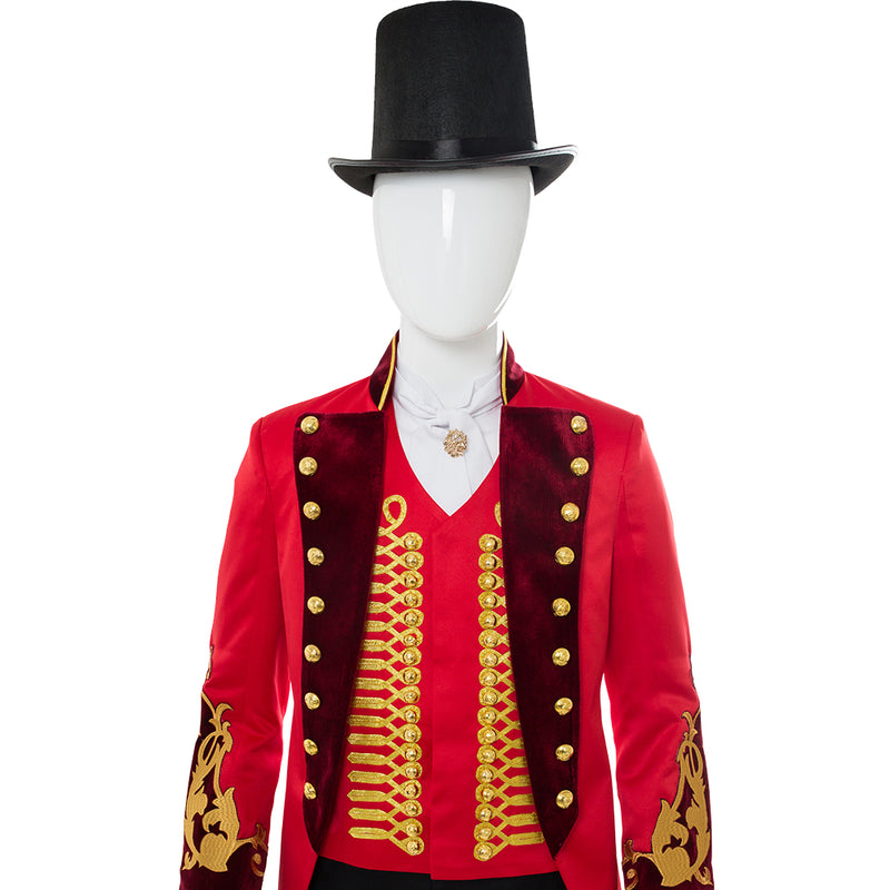 The Greatest Showman  P.T. Barnum Red Suit Cosplay Costume