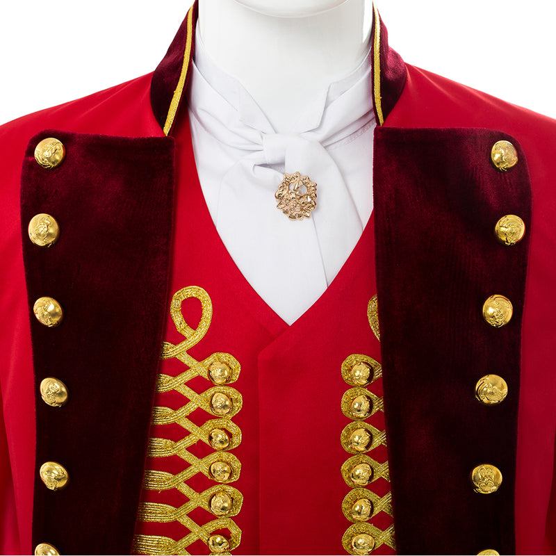 The Greatest Showman  P.T. Barnum Red Suit Cosplay Costume