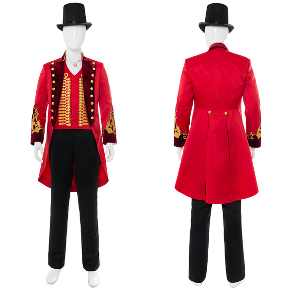 The Greatest Showman  P.T. Barnum Red Suit Cosplay Costume