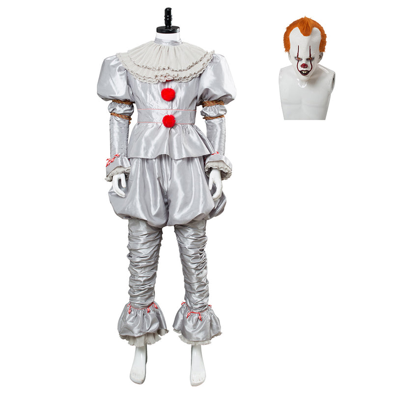 IT 2 Pennywise Clown Outfit Cosplay Costume Stephen King Adult Men Women