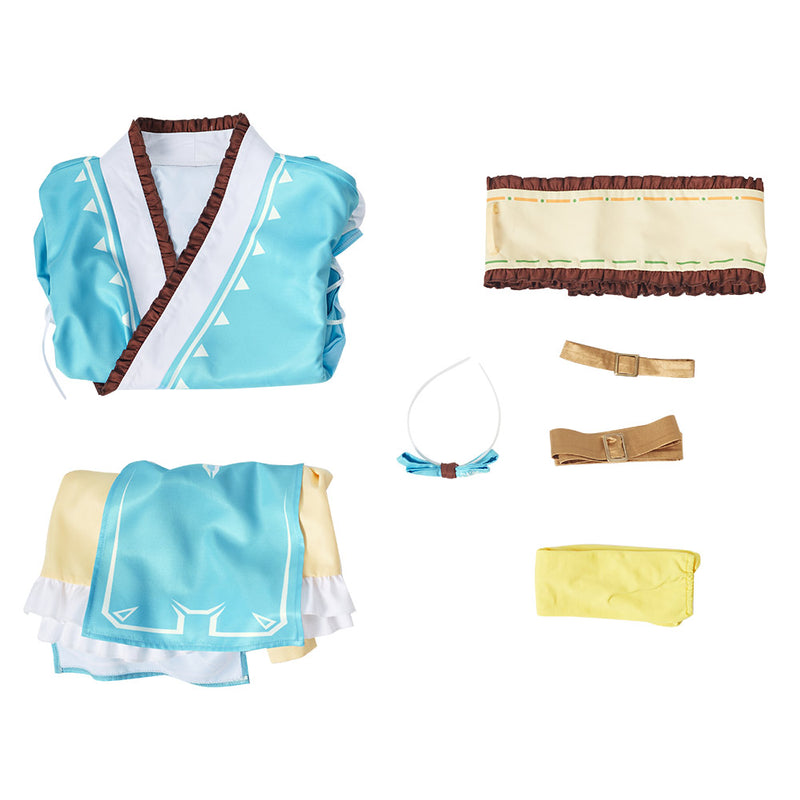 The Legend of Zelda: Breath of the Wild Link Original Design Lolita kimono Cosplay Costume- Cossky®