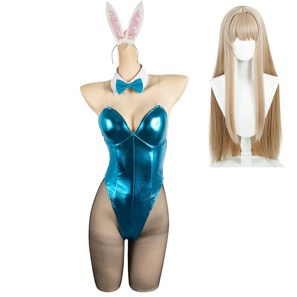 Blue Archive The Animation Ichinose Asuna Women Blue Bunny Girl Sexy Jumpsuit Cosplay Costume