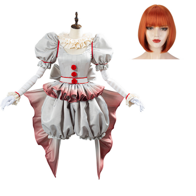 Women It Pennywise Horror Pennywise The Clown Costume Bishoujo Ver. Cosplay Costume