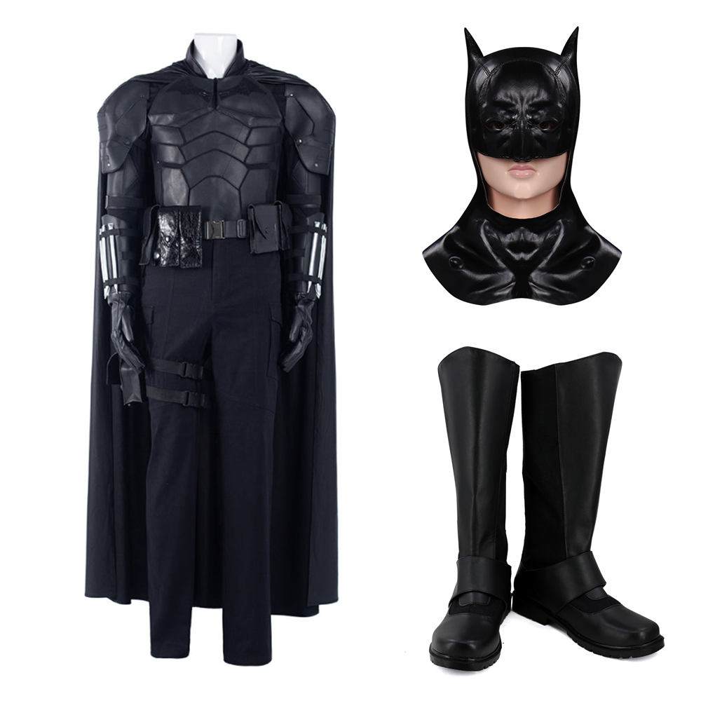 The Batman 2022-Bruce Wayne Pants Cloak Outfits Halloween Carnival Suit Cosplay  Costume, image size:1000x1000