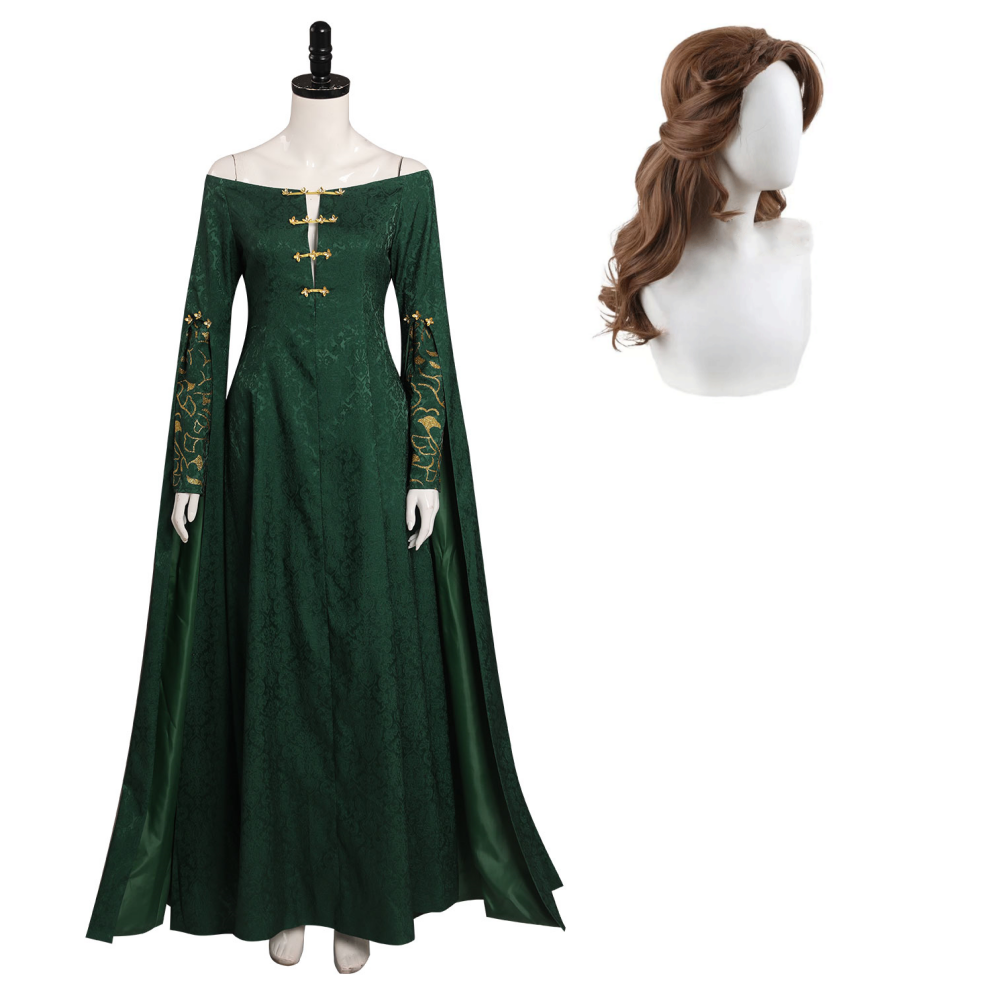 House of the Dragon Alicent Hightower Cosplay Costume Medieval Dress O
