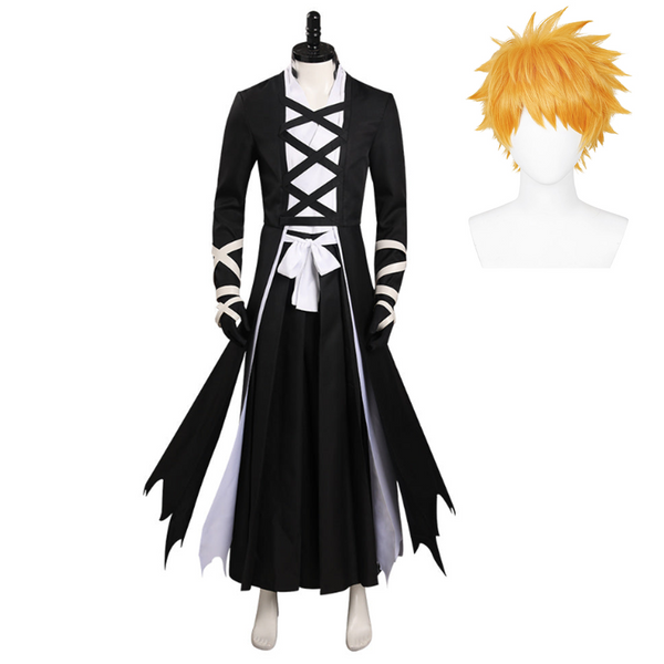 Men Black Outfits Cosplay Costume Coat Outfits Halloween Carnival Suit