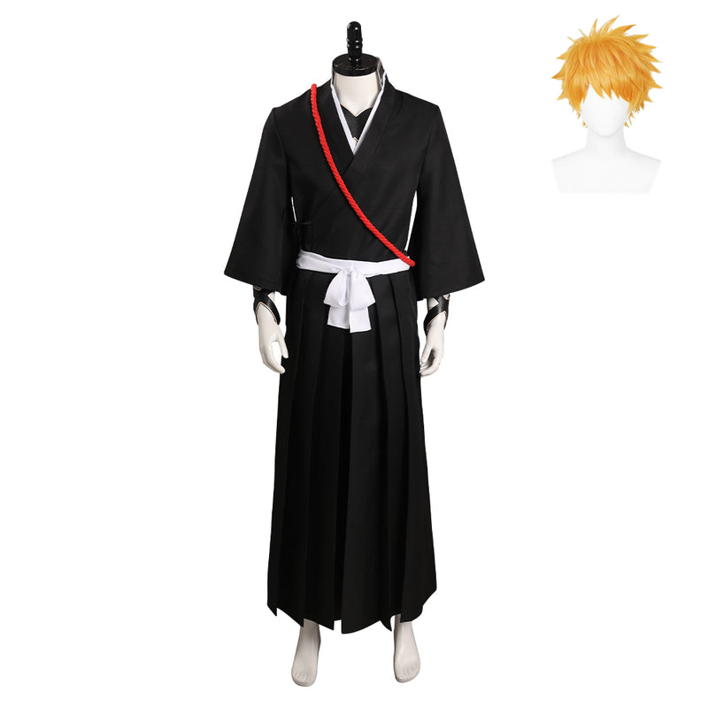 Ichigo Black Cosplay Costume Outfits Halloween Carnival Suit