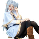 Sousou No Frieren Frieren: Beyond Journey's End Frieren White Outfits Halloween Carnival Suit Cosplay Costume