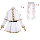 Sousou No Frieren Frieren: Beyond Journey's End Frieren White Outfits Halloween Carnival Suit Cosplay Costume