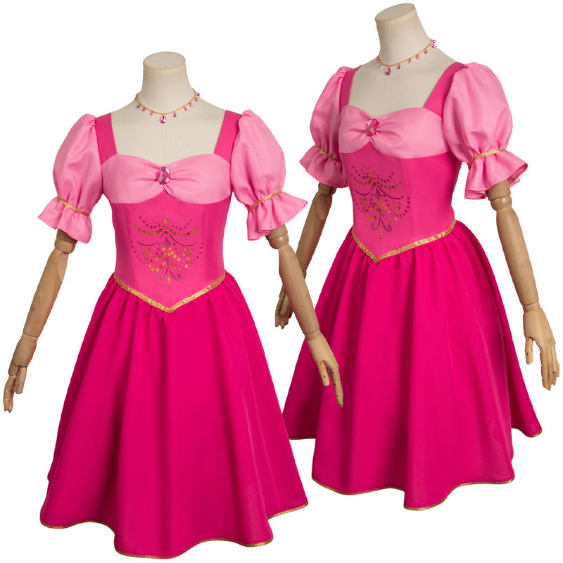 2023 Movie Doll and the Three Musketeers Corinne Pink Dress Outfits Halloween Party Carnival Cosplay Costume