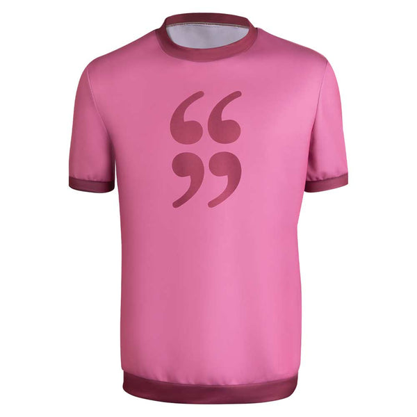 Scott Pilgrim Takes Off Scott Pilgrim Pink T-shirt Outfits Halloween Party Carnival Cosplay Costume