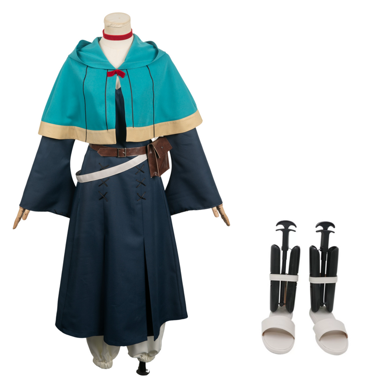 Delicious in Dungeon Marcille Women Dress Outfit Party Carnival Halloween Cosplay Costume