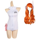 One Piece Egghead Arc Anime Nami White Suit Party Carnival Halloween Cosplay Costume