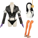 One Piece Egghead Arc Nico Robin Women Balck Suit Party Carnival Halloween Cosplay Costume