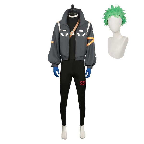 One Piece Egghead Arc Anime Roronoa Zoro Black Outfit Party Carnival Halloween Cosplay Costume
