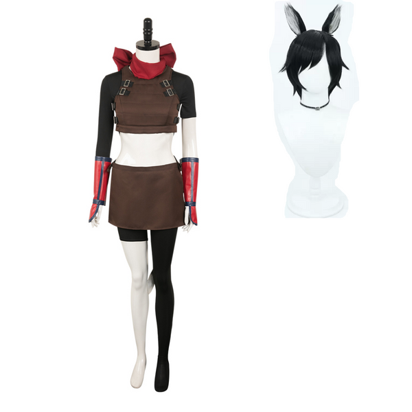 Delicious in Dungeon Izutsumi Women Brown Outfit Party Carnival Halloween Cosplay Costume