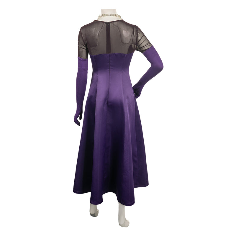 Hazbin Hotel Lilith Women Purple Dress Party Carnival Halloween Cosplay Costume Hazbin Hotel Lilith Women Purple Dress Party Carnival Halloween Cosplay Costume