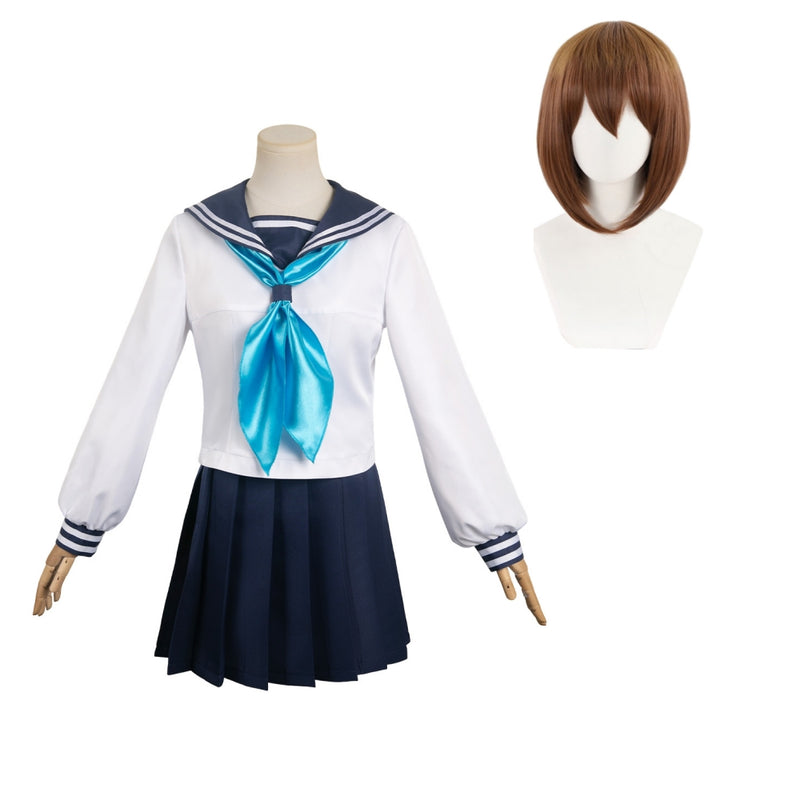 My Deer Friend Nokotan Noko Shikanoko Torako Koshi Women Blue Uniform Dress Cosplay Costume