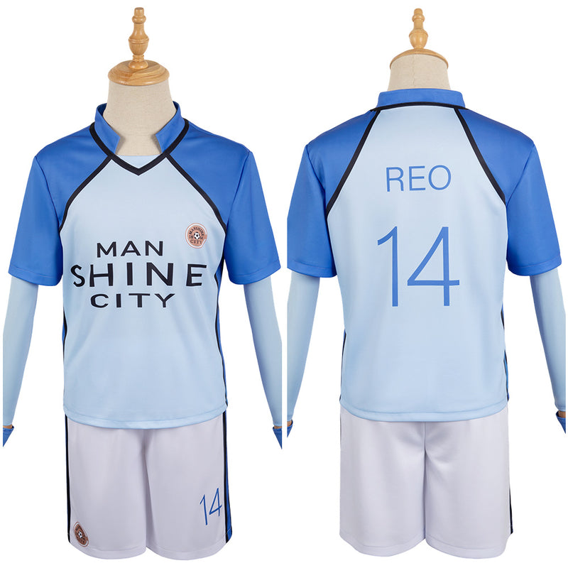 Blue Lock Nagi Seishiro Reo Mikage Hyoma Chigiri Blue Team Uniform Cosplay Costume