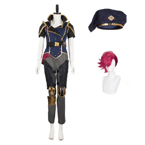 Arcane: League of Legends Season 2 (2024) Vi The Piltover Enforce Women Outfit Cosplay Costume