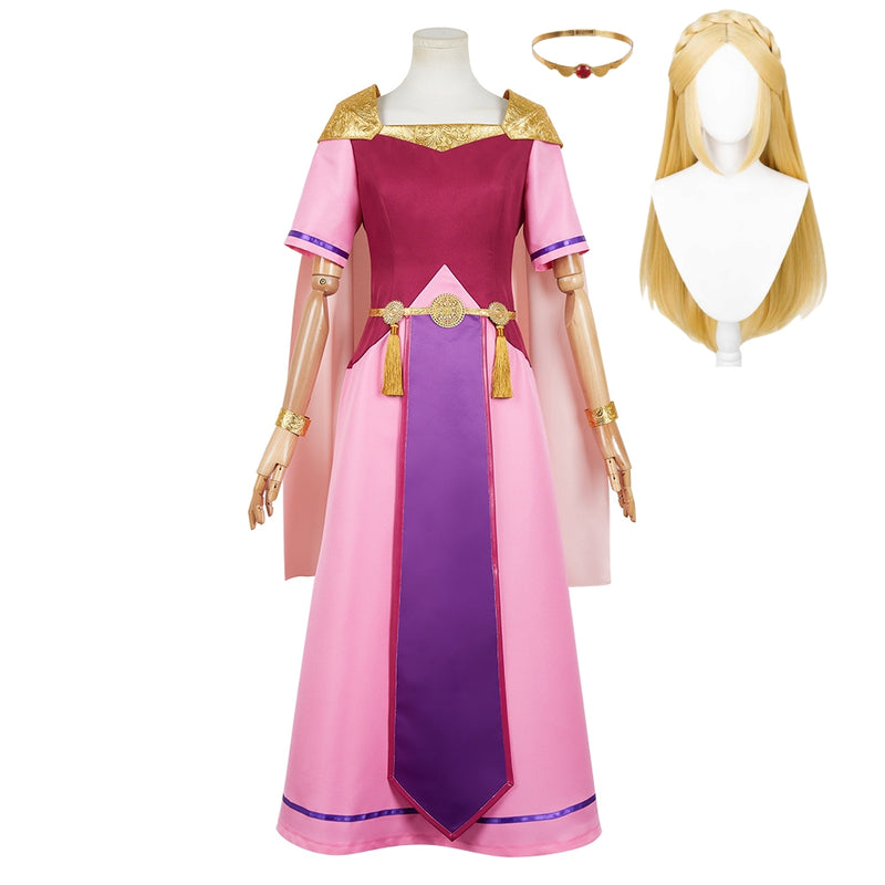 The Legend of Zelda: Echoes of Wisdom 2024 Princess Zelda Women Purple Dress Cosplay Costume The Legend of Zelda: Echoes of Wisdom 2024 Princess Zelda Women Purple Dress Cosplay Costume