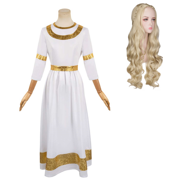 ER Miquella Women White Dress Party Carnival Halloween Cosplay Costume