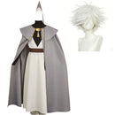 Witch Hat Atelier Qifrey Grey Wizard Outfit Men Halloween Carnival Party Cosplay Costume