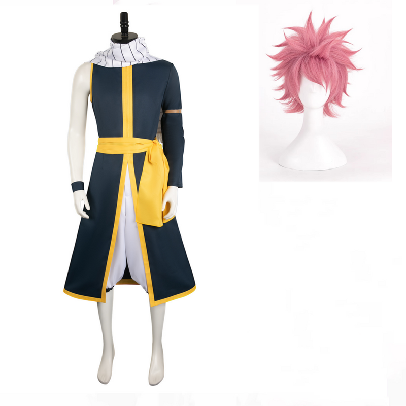 Natsu Dragneel Blue Outfit Party Carnival Halloween Cosplay Costume