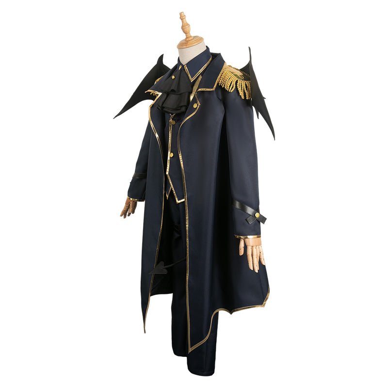 Blue Lock Anime Nagi Seishiro Dark Blue Devil Outfit Party Carnival Halloween Cosplay Costume