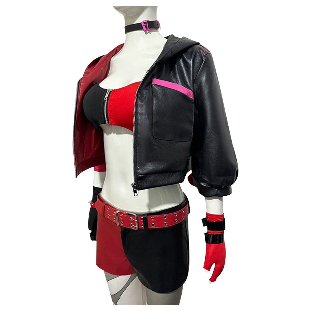 Suicide Squad Isekai 2024 TV Harley Quinn Women Red Suit Party Carniva