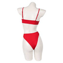 Hazbin Hotel Cherri Bomb Women Red Swimsuit Party Carnival Halloween Cosplay Costume