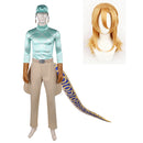 Cosplay Costume Diego Brando Steel Ball Run Green Men Halloween Carnival Party Outfits
