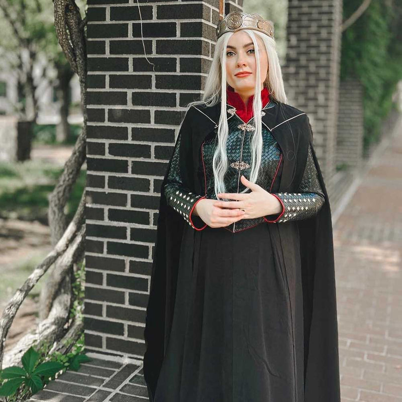 House of the Dragon Season 1 Rhaenyra Targaryen Cosplay Costume Halloween Carnival Disguise Suit