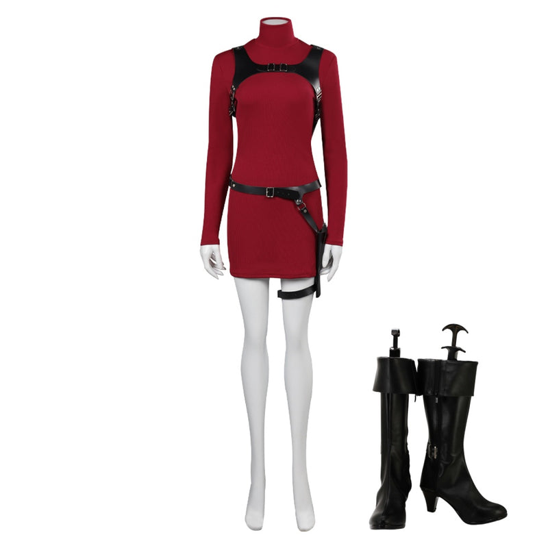 Resident Evil 4 RE: Ada Wong Cosplay Costume Halloween Carnival Party Disguise Suit