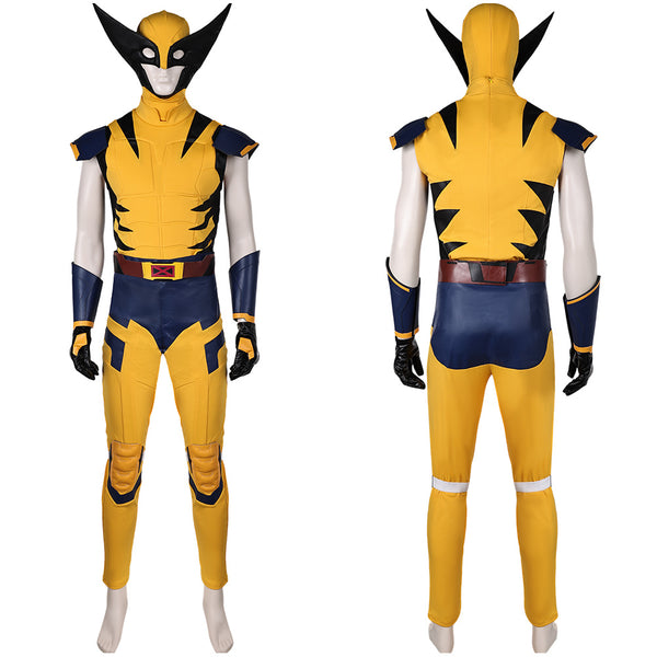 Vajra Wolf Yellow Top Pants Full Set Party Carnival Halloween Cosplay Costume