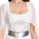 Leia Organa Medal Ceremony Dress White Dress Cosplay Costume
