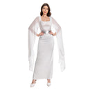 Leia Organa Medal Ceremony Dress White Dress Cosplay Costume