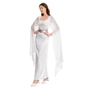 Leia Organa Medal Ceremony Dress White Dress Cosplay Costume