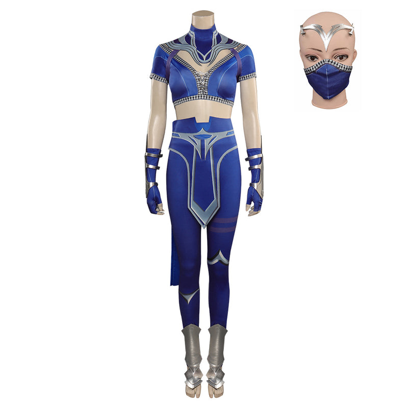 MK Mortal Kombat Kitana Outfits Halloween Carnival Party Cosplay Costume