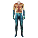 Aquaman Arthur Curry Printed Jumpsuit Outfits Halloween Carnival Cosplay Costume