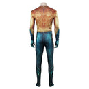 Aquaman Arthur Curry Printed Jumpsuit Outfits Halloween Carnival Cosplay Costume