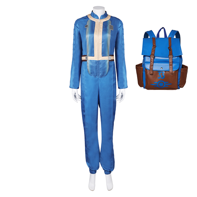 Fallout TV Vault 33 Dweller Lucy Jumpsuit Party Carnival Halloween Cosplay Costume