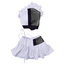 FF VII Tifa Lockhart Women White Swimsuit Party Carnival Halloween Cosplay Costume