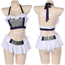 FF VII Tifa Lockhart Women White Swimsuit Party Carnival Halloween Cosplay Costume