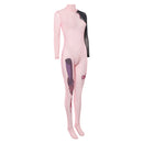 Cosplay Costume Mizi Sua Zombie Stage Scar Bodysuit Printed Jumpsuit Pink Women Halloween Carnival Party Outfits