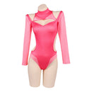 Invincible Atom Eve Women Pink One-piece Swimsuit Cosplay Costume Outfits Halloween Carnival Suit